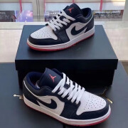 AIR NIKE莆田纯原Air Low AJ1午夜蓝 低帮时尚男女学生情侣运动休 AJ1午夜蓝 男鞋/女鞋 NIKE 36码