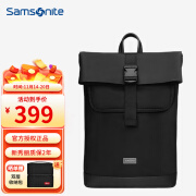 新秀丽（Samsonite）电脑包背包男士双肩包大容量背包通勤日常商务包苹果笔记本书包 黑色