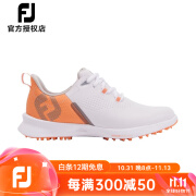 FOOTJOY高尔夫球鞋女士春夏Fuel系列轻量运动FJ无钉款高尔夫运动鞋 92399 白/橙红 5=35码