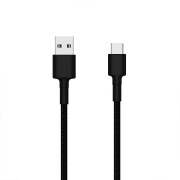 小米（MI）USB-C数据线 1M 编织线 快充原厂1米安卓Type-C口充电线 100cm黑色 1m