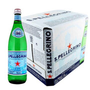 圣培露（S.Pellegrino）意大利进口圣培露SPellecrino含气天然矿泉水 750ml*12玻璃瓶