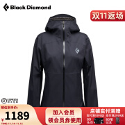 Black Diamond黑钻bd冲锋衣防水防风冲锋衣薄户外春夏单层自连帽冲锋外套薄M697 24年新款】745041-Black-0002 M