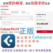 YAMAHA雅马哈Steinberg Cubase Pro13 14录音软件专业编曲混音配音正版 Pro14商业激活码含专普票原4k多