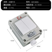 正泰（CHNT）防爆开关分断隔离保护器32A63A86型明装防爆断路器正泰防爆配电箱 双开双控(10A)