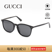 Gucci古驰墨镜男GG0154SA时尚经典板材小蜜蜂LOGO古驰太阳眼镜男 GG0154SA-001-黑色