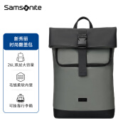 新秀丽（Samsonite）电脑包背包男士双肩包大容量背包通勤日常商务包苹果笔记本书包 军绿色