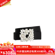 罗杰·维维亚（ROGER VIVIER）奢侈品腰带女Bouquet Strass凡尔赛钻扣腰带 RCWC0AU0100RS0-B999 黑色 80