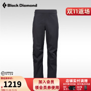 Black Diamond黑钻BD户外冲锋裤防风防水透气登山弹性长裤男742013 黑色 M