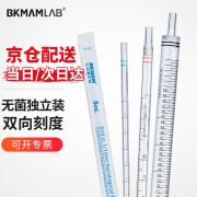 比克曼生物（BKMAM）血清移液管 一次性塑料吸管刻度移液管 化学实验室用品 独立包装 5mL 50支/袋