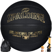 斯伯丁（SPALDING）TF超越系列黑色鎏金手感优越室内外专用7号成人篮球 77-559Y 篮球