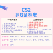 网游CSGO2鼠标宏支持罗技G系列鼠标宏G502G102G402G304宏丸美5E官 官方标配 主播智能版