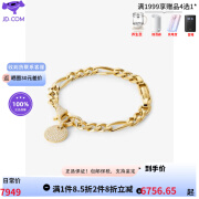 迈克·科尔斯（MICHAEL KORS）MICHAEL KORS 14K镀金纯银闪光密镶圆盘手链女时尚精美潮流饰品 G LD NS