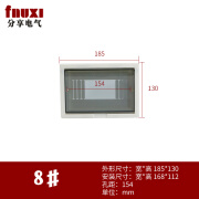 FNUXIABB型配电箱盖板模数化终端箱窗口面板罩12/16/20回路强电盒盖子 8回路