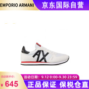 阿玛尼（ARMANI EXCHANGE）运动鞋经典时尚百搭低帮休闲男鞋 XUX017 XCC68 K488白黑 42