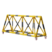 亚墨移动拒马路障 防撞栏隔离栏路障护栏 3m*高1.2m*深80cm黄黑