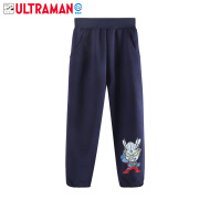 ULTRAMAN奥特曼男童卫裤春秋儿童运动裤外穿休闲长裤子 AHM96048藏青 120