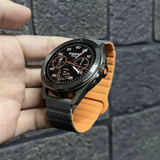 适用小米watchS4Sport表带watchS3/s2手表Xiaomi智能S1pro硅胶磁 钛灰橙【主图款】 适用：小米手表watch S4 Sport(22m