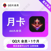 腾讯QQ大会员1个月/3个月/12个月 qq大会员vip填QQ号自动充值 月卡-1个月