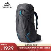 GREGORY格里高利22年FOCAL展翼系列户外运动背囊男大容量重装徒步登山 58L-黑色 M