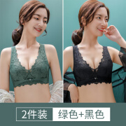 黛安芬斯,产,市 绿色+黑色(2件装) 34A 75A