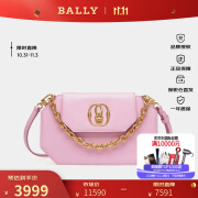 巴利（BALLY）女士时尚链条包单肩包腋下包粉色皮质减龄送女友礼物6306934