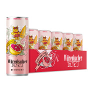 瓦伦丁（Wurenbacher）玫瑰红西柚汁果啤啤酒330ml*20听 德国原装进口