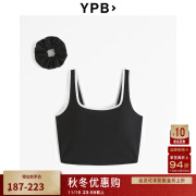 YPB(AF旗下)女装  24夏款sculptLUX 方领紧身背心358095-2 黑玛瑙色 XS (160/84A)偏紧身建议选大一码