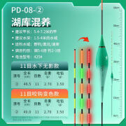 川泽夜光漂咬钩变色电子漂高灵敏野钓日夜两用浮漂鲫鱼漂醒目夜钓 08-2湖库混养 铅3.5g [咬钩变色]单支装