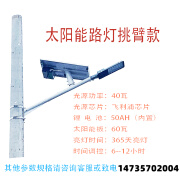 湖北户外电线杆照明灯防水挑臂路灯led路灯头超亮220v新农村路灯 40瓦挑臂超高亮