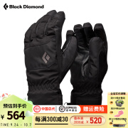 Black Diamond黑钻滑雪手套分指防水保暖轻量户外男女通用款801918 Black(适用温度-6/4°C) L