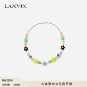 浪凡（LANVIN）官方  JL彩色串珠项链 多色/银色