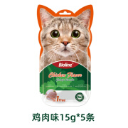 Bioline斑斓猫薄荷猫条补水猫咪宠物零食猫条 鸡肉口味（15g*5条/袋）