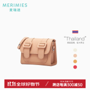 MERIMIES麦瑞迷官方 泰国剑桥包纯色mini百搭小包包斜挎包女包 Mini浅玫瑰（国内现货）