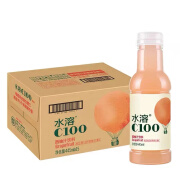 M MEIEQINGGUO 每E清果农夫山泉水溶C100柠檬整箱445ml*15瓶柠檬水饮料瓶装冷饮西柚果汁 【整箱】混合口味445ml*15瓶(可