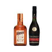 君度（Cointreau）【直播专用】橙酒力娇酒利口酒 350ml+人头马VSOP干邑375ml