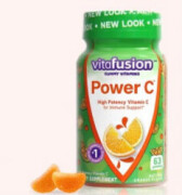 Vitafusion 美国维生素C软糖VC咀嚼片橘子味儿童适用 橘子味 用 橘子味