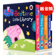 英文原版绘本手掌书系列 peppa pig Bedtime Little Library小猪佩奇/好饿的毛毛虫/小鼠波波英文绘本 幼儿童启蒙早教益智纸板书 小猪佩奇4册盒装-1