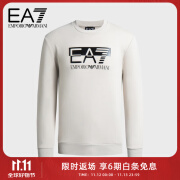 阿玛尼EMPORIO ARMANI【礼物】EA7男装拼色徽标印花休闲卫衣