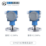 星仪单法兰压力变送器 HART平膜型防爆耐腐蚀气液压传感器 CYYZ73C常规无显示