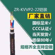 亿普诺（YIPUNUO）ZR-KVVP2-22铠装屏蔽控制电缆地埋电源线2 3 4 5 6芯*1.5 2.5 4 6 2*1.5