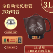 善优佳煎壶中煲罐炖补品壶陶瓷插电中医煮砂锅煲 3L 紫砂不锈钢快慢档无鸣音 3-5L