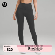 lululemon丨Wunder Train 女士运动高腰紧身裤 24" LW5GT1A 石墨灰 S