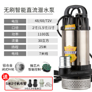 澳美尔无刷直流潜水泵2寸48v60v72v伏通用农用浇地灌溉电瓶车电动抽水泵 不锈钢大2寸48v-72v通用1.1kw7