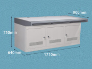 万柏顿监控台监控操作台指挥中心控制台定制加厚双联监控台调度台指挥中 豪华款三联