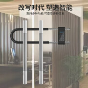 通用型玻璃门防盗密码指纹锁，可远程操控。 长款无屏幕