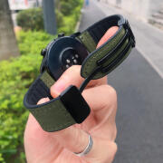 适用华为gt2表带watch3pro色gt2e 46mm磁吸表带通用20/22mm皮质 疯马纹【墨绿色】磁吸表带 其他自测量接口宽度：22mm