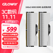 光威天策RGB 神策 神武 龙武DDR5 6000/6400/6800频率32G(16G*2)48G(24G*2)海力士颗粒马甲台式内存条 龙武 6000 16G*2 深空银 海力士Mdie 32GB