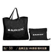 black dog黑狗露营户外托特包女大容量可折叠单肩购物袋 购物袋【小号】