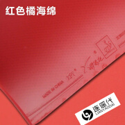 郗恩庭乒乓球胶皮套胶乒乓球训练对套 反胶皮普及套球馆训练班 套胶 单片 红色 ·+护边1+护膜1无包