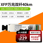 华为数通智选XFP万兆光模块 单模双纤10公里10G 10km1310nm XFP 40km80km XFP万兆双纤40km传输款 工包